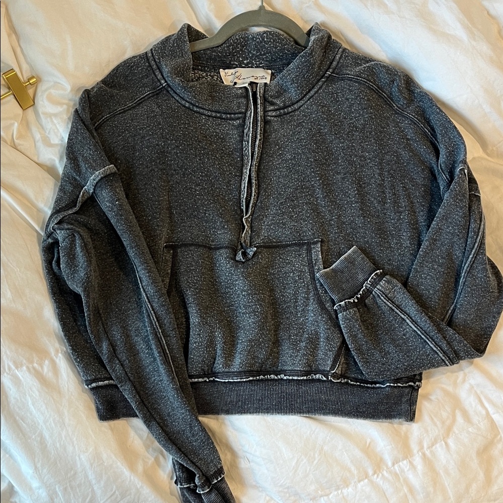 Vintage Havana Dark Gray Pullover Hoodie